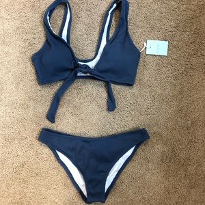 Blue bathing suit